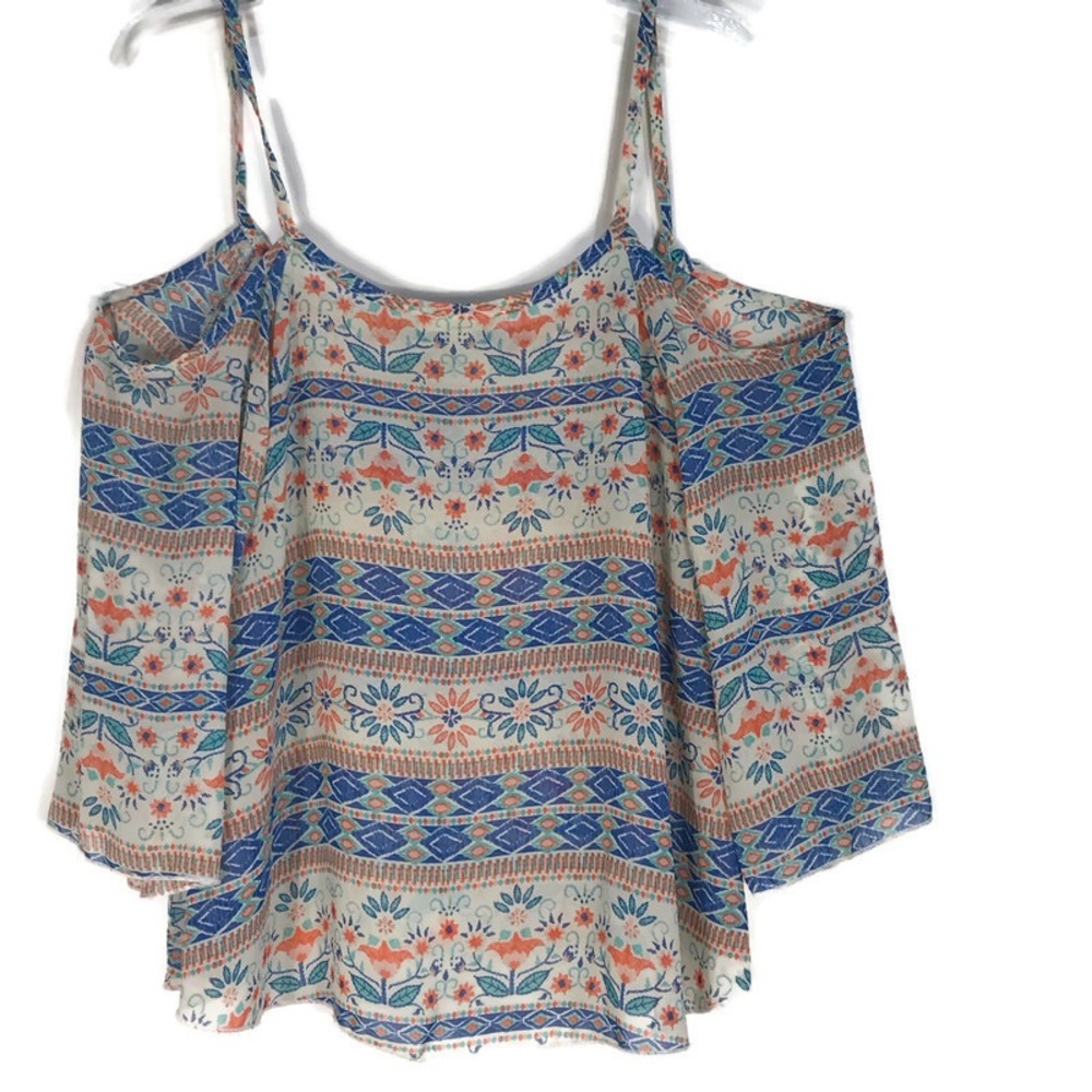 Nabee Blouse Off Shoulder Floral Size Medium